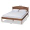 Baxton Studio Leanora Mid-Century Ash Walnut Finished Full Size Wood Platform Bed 159-9845 - alternate 3